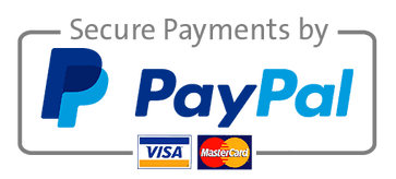Secure payments - PayPal, Visa, Mastercard