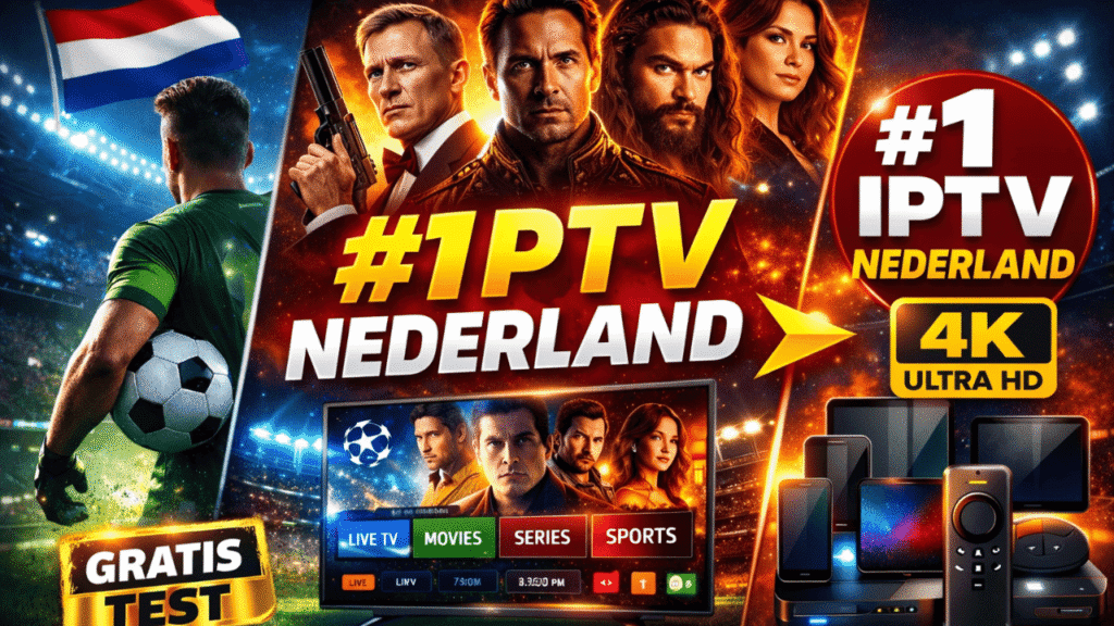Beste IPTV abonnementen Nederland met live tv, films, series en sport in HD en 4K kwaliteit – gratis test beschikbaar