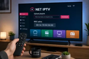 Net IPTV instellen op Smart TV met M3U playlist en MAC-adres voor streaming