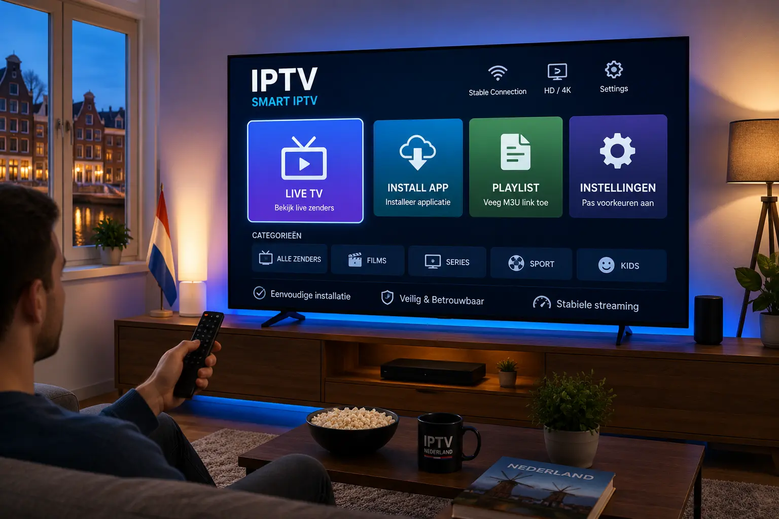 Smart IPTV Nederland installatie gids op Smart TV met app instellingen en stabiele streaming